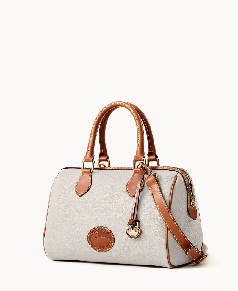 Dooney All Weather Leather 3.0 Barrel Satchel 28 Vanilla ID-lQb3Rax2