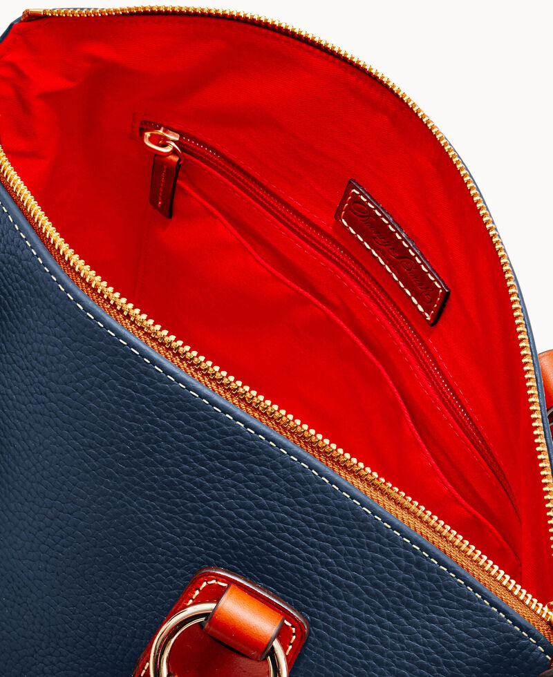 Dooney Pebble Grain Bristol Satchel Midnight Blue ID-oPsJwjYY