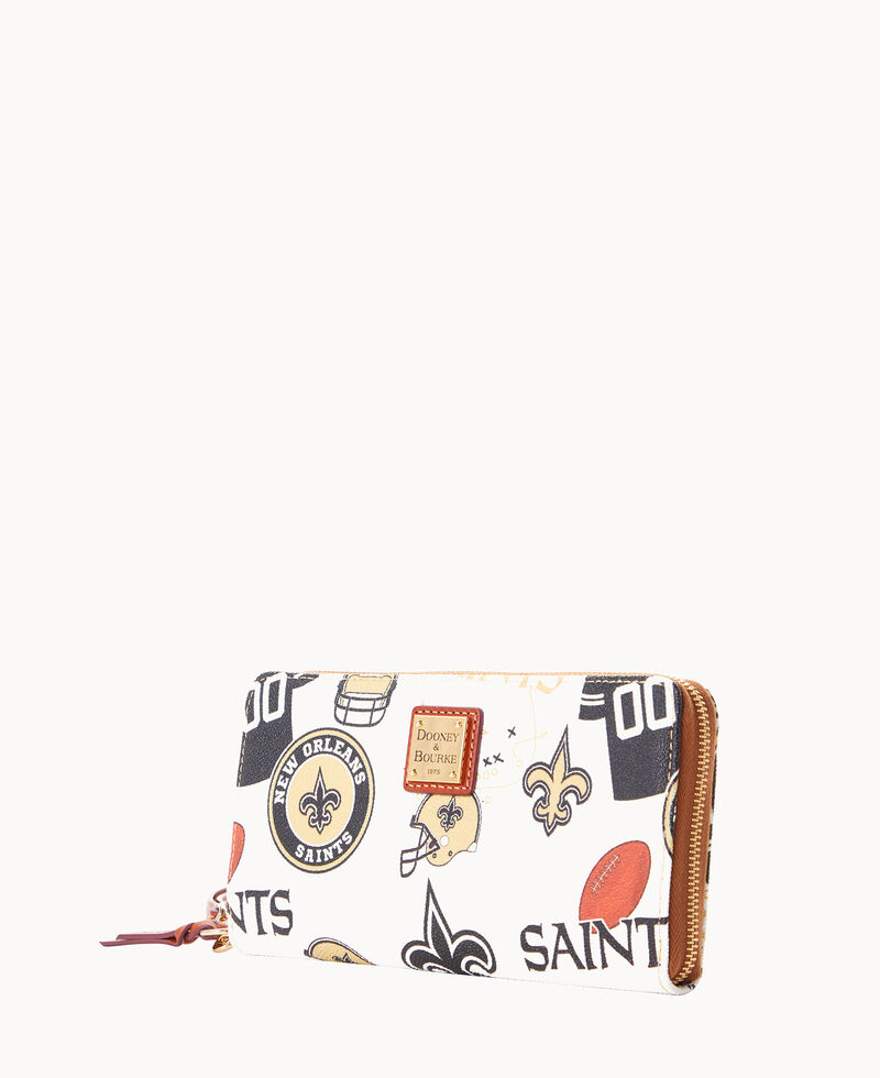 Dooney NFL Saints Large Zip Around Wristlet SAINTS ID-pXEKTNeA