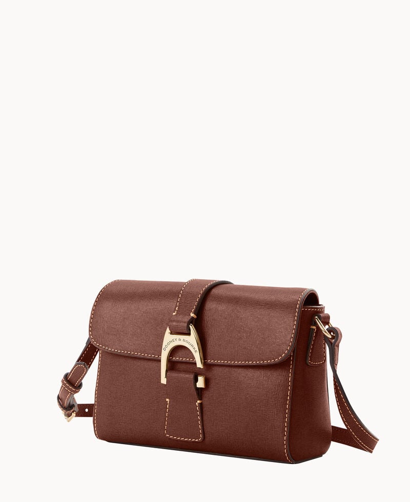 Dooney Saffiano Kyra Crossbody Amber ID-qQMs3SIW