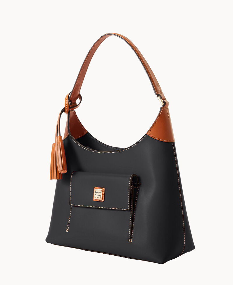 Dooney Wexford Leather Small Hobo Black ID-qSqCyD6N