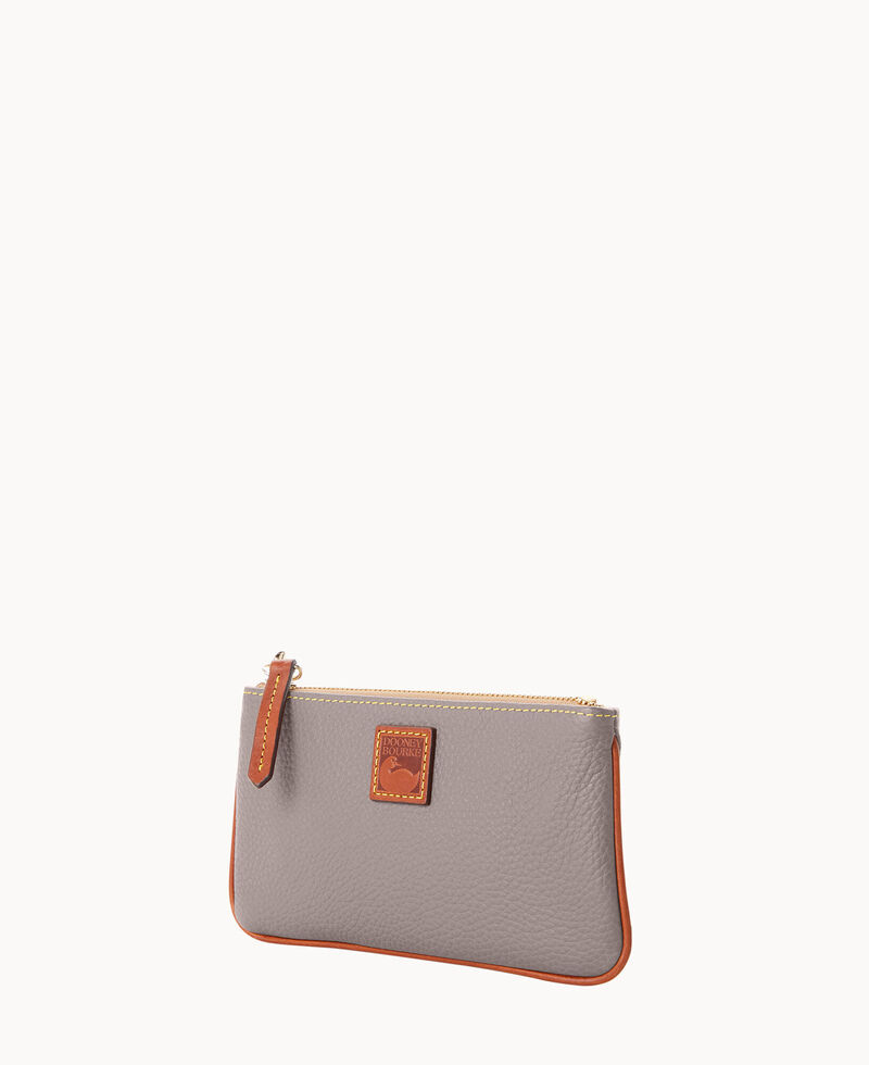Dooney Pebble Grain Medium Wristlet Elephant ID-qfWII5dx