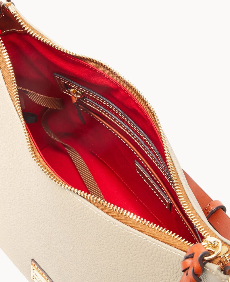 Dooney Pebble Grain Hobo Bone ID-rDjkoCDc