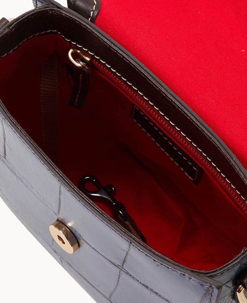 Dooney Denison Saddle Bag Steel Blue ID-sRf9Q6Z7