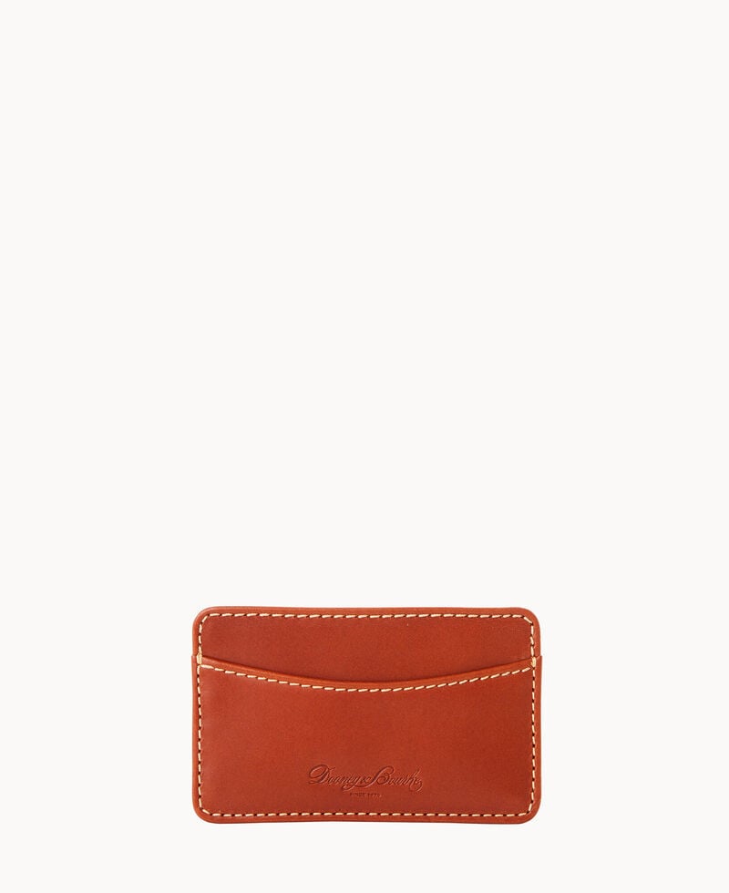 Dooney Pebble Grain Business Card Case Plum Wine ID-unMJS6PB