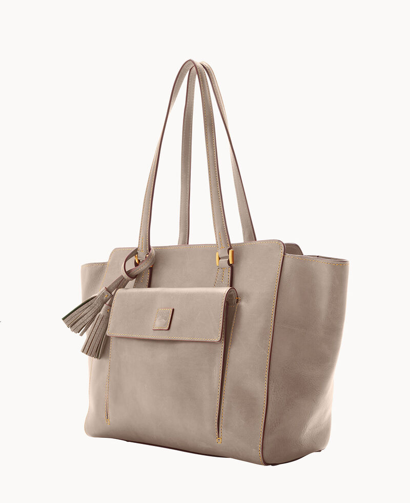Dooney Florentine East West Shopper Light Taupe ID-wT8g2qv6