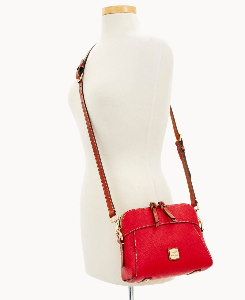 Dooney Pebble Grain Cameron Crossbody Red ID-yZEL5nH1