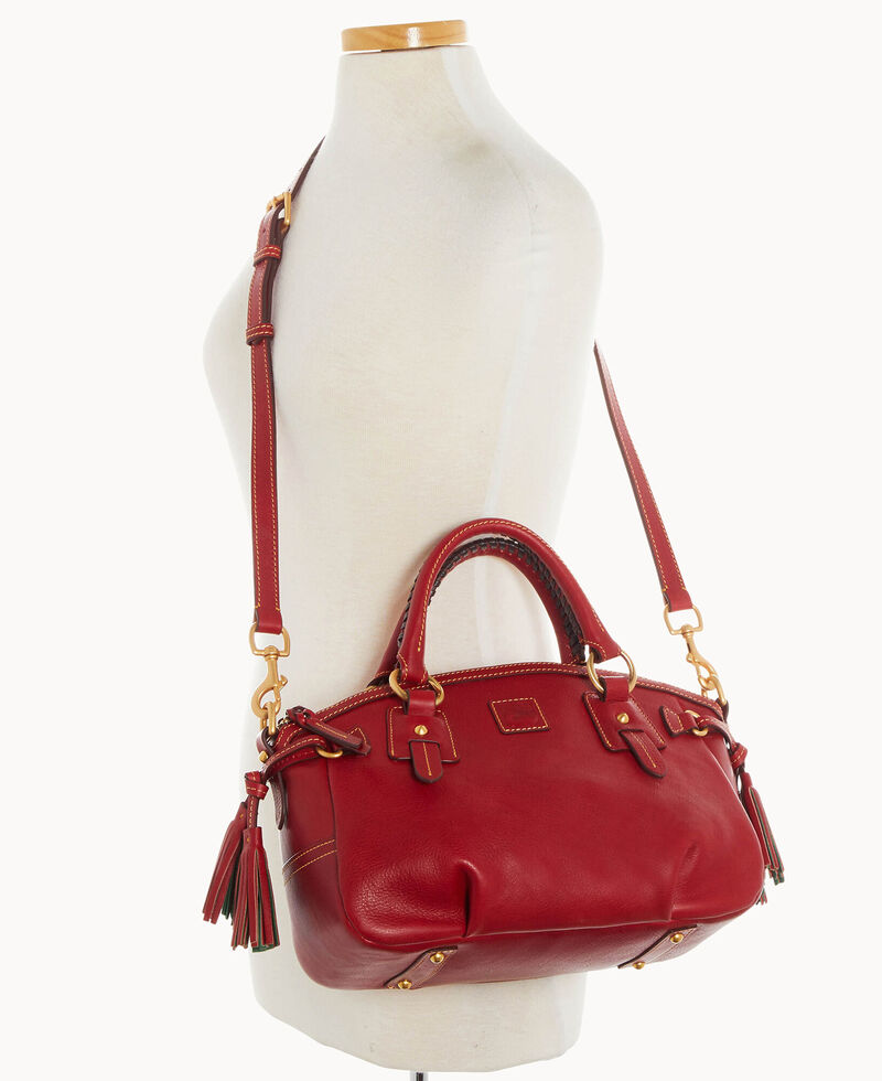 Dooney Florentine Medium Mail Satchel Red ID-yd3aGwQo