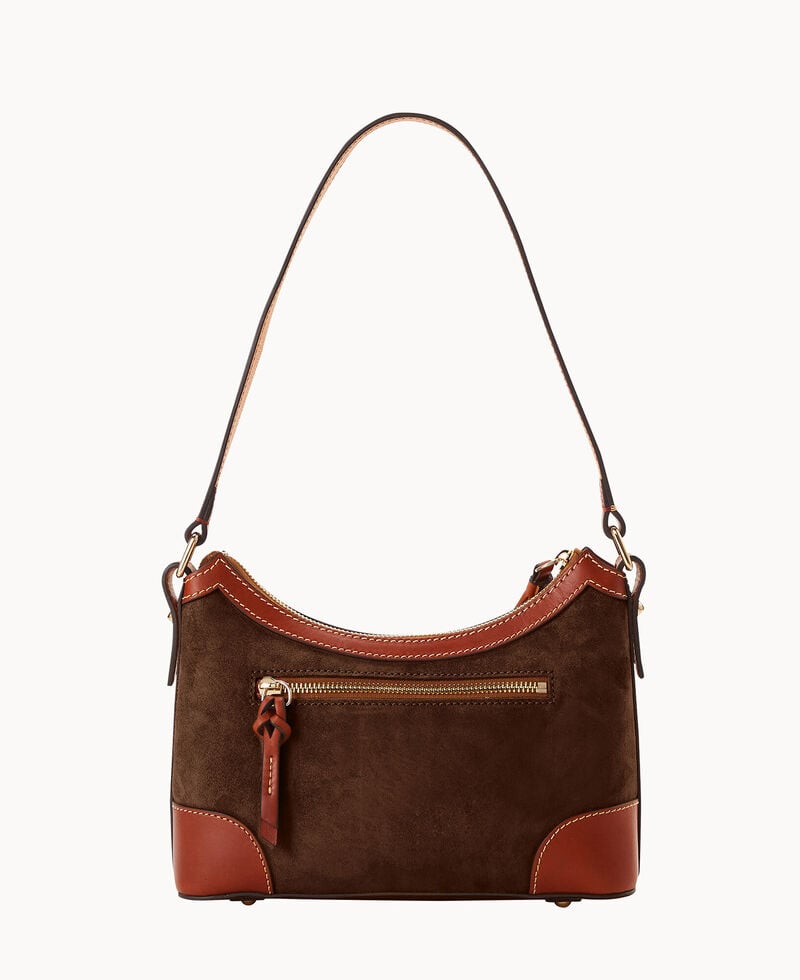 Dooney Suede Shoulder Bag Brown Tmoro ID-yfcm6tVr